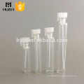 Wholesale clair flacons de verre d&#39;échantillon de parfum 0,5 ml 1 ml 2 ml 3 ml 4 ml 5 ml